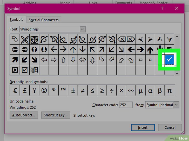 How to Type Check Mark & Checkbox Symbols in Word ...